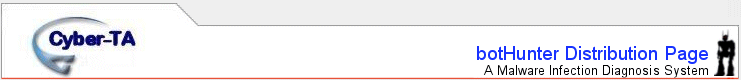 BotHunter<sup><small>®</small></sup> Free Internet Distribution Page